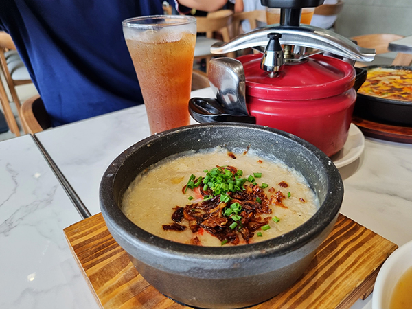seafood oat congee
