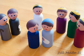 Wooden Peg People Nativity Set