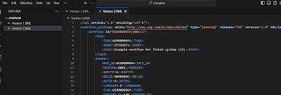 Comparing Workflow Templates in SAP