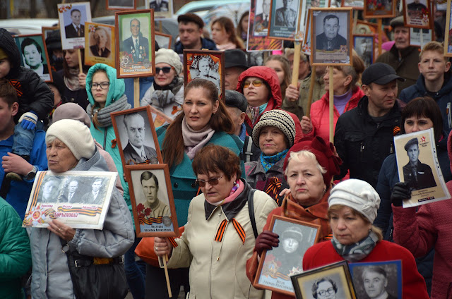 Бессмертный полк в Лысьве 2018