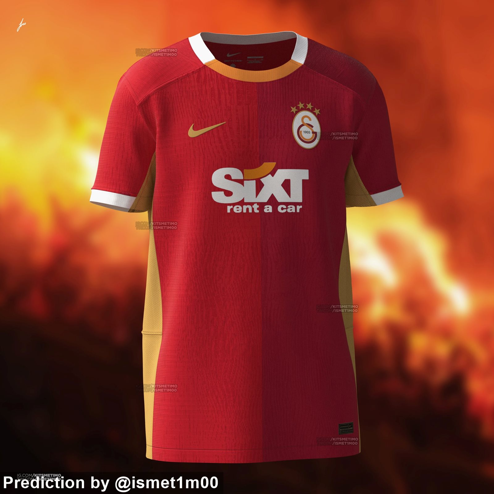 Nike Galatasaray Istanbul Trikot Home orange