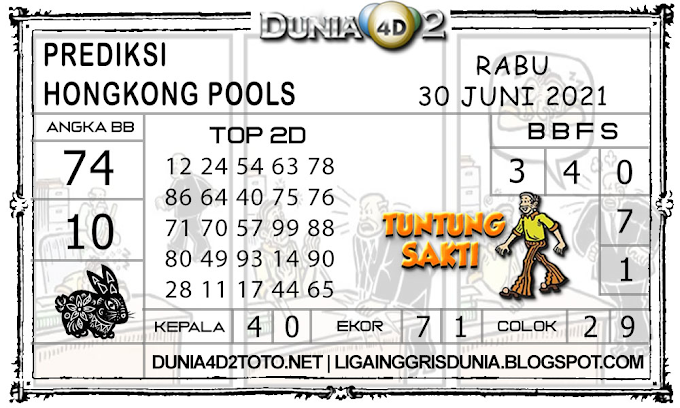 Prediksi Togel HONGKONG DUNIA4D2 30 JUNI 2021