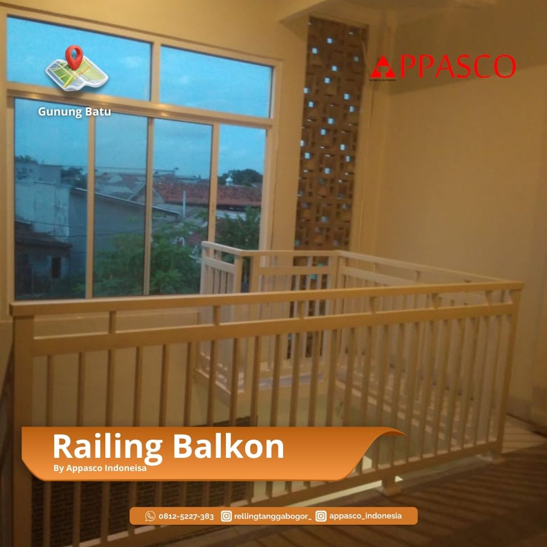 Railing Balkon Minimalis di Gunung Batu