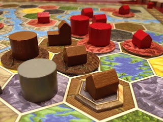 Terra Mystica board during a game