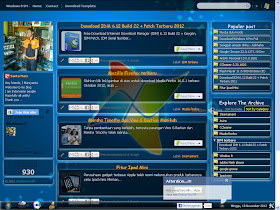 Template Blogspot Mirip OS Windows