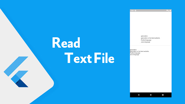 شرح كيفية قراء ملف text في فلاتر || How to read text file in Flutter project