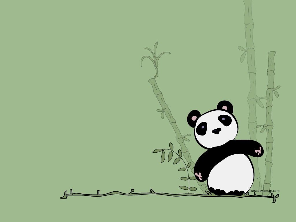 cute panda bear winter