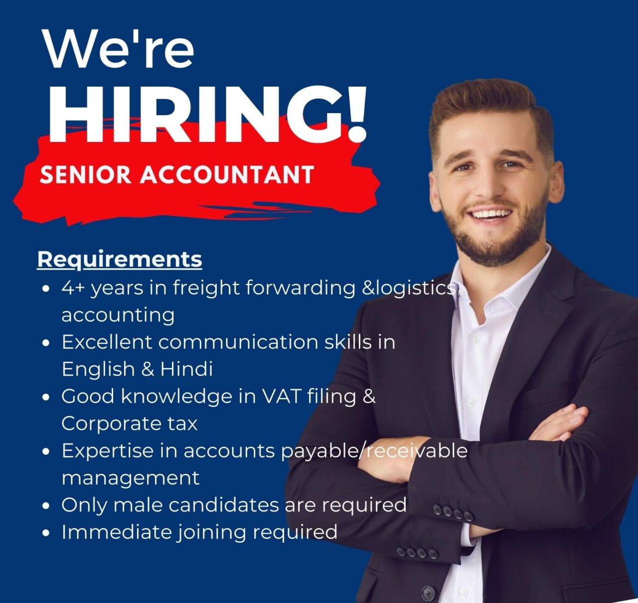 Hiring: Senior Accountant | Right Key Shipping LLC | Latest Jobs in Dubai 2025