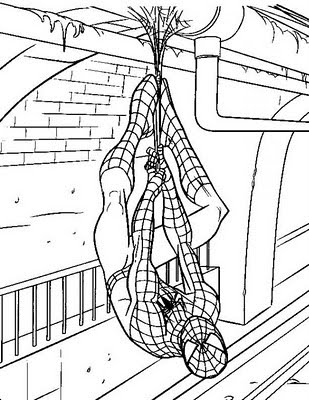Spiderman Coloring Sheets 5