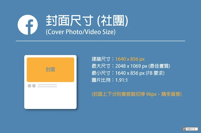 FB 封面尺寸 (Cover Photo/Video Size) (社團)