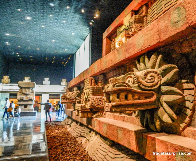 Sala da Cultura de Teotihuacán no Museu Nacional de Antropologia do México