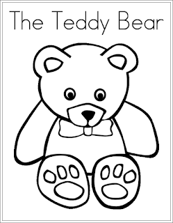 Ausmalbilder Teddybär zum Ausdrucken