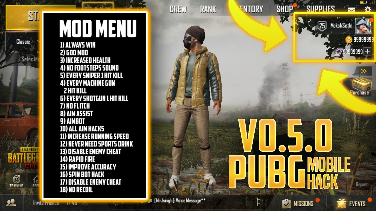 Pubg Mobile Version 12 5 Hack Unlimited Health 100 Pubg ... - 