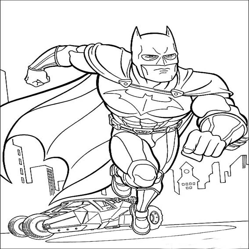 Download Batman coloring pictures pages for kids ~ Coloring Pictures