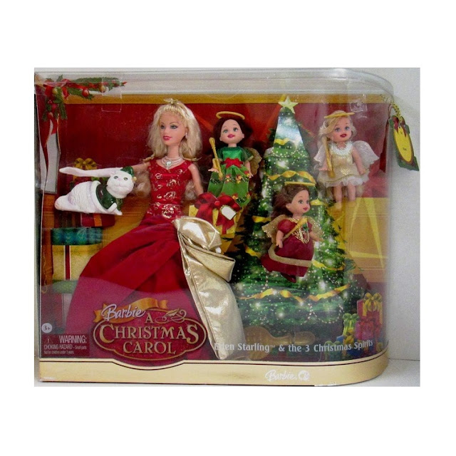 Coffret poupées Barbie et la Magie de Noël : Eden, Charleston et les trois esprits de Noël.