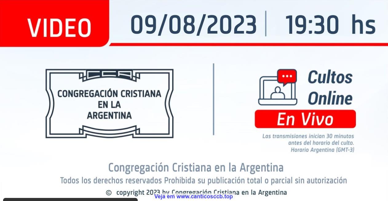 #cultosonline | "Link do Santo Culto a Dios 09/08/2023 Agora as 19:30hs (Argentina)