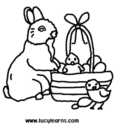 Bunny Coloring Pages, Easter Coloring Pages, 