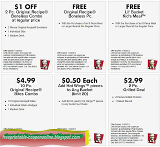 Free Printable Kfc Coupons