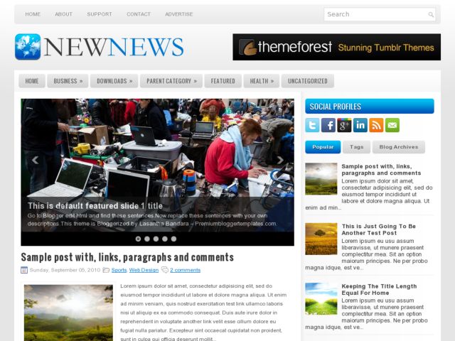 NewNews Blogger Template