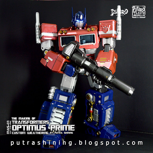 The Making Of Transformers Optimus Prime | MAS-01 Mega Action Series 18" | Customize Weathering by Putra Shining