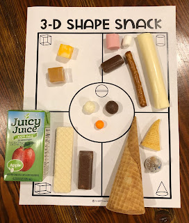 3-D Shape Snack Activity