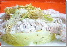 Pannocchie di mare su patate schiacciate e carciofi fritti