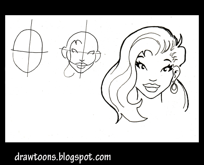 easiest cartoon to draw. Drawing Cartoon people - draw