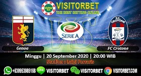 PREDIKSI GENOA VS FC CROTONE 20 SEPTEMBER 2020