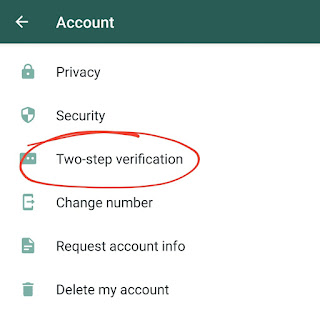 Verifikasi 2 langkah whatsapp