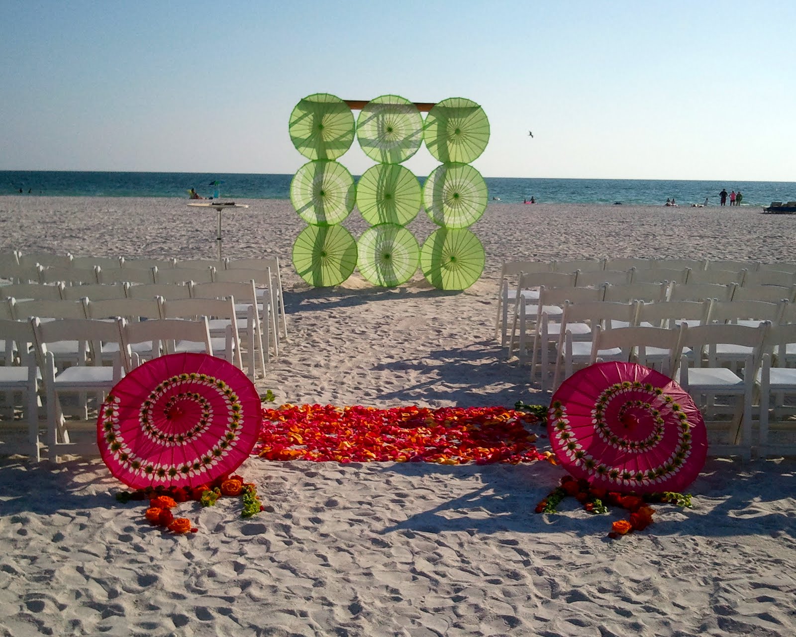 beach wedding decor,