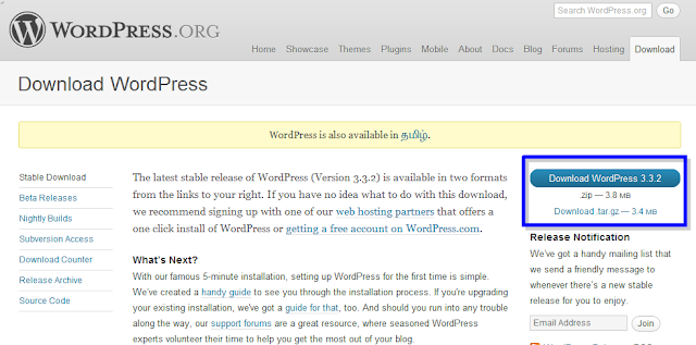 Install WordPress on Localhost