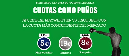 marca apuestas megaboxeo Mayweather vs Pacquiao 2 mayo