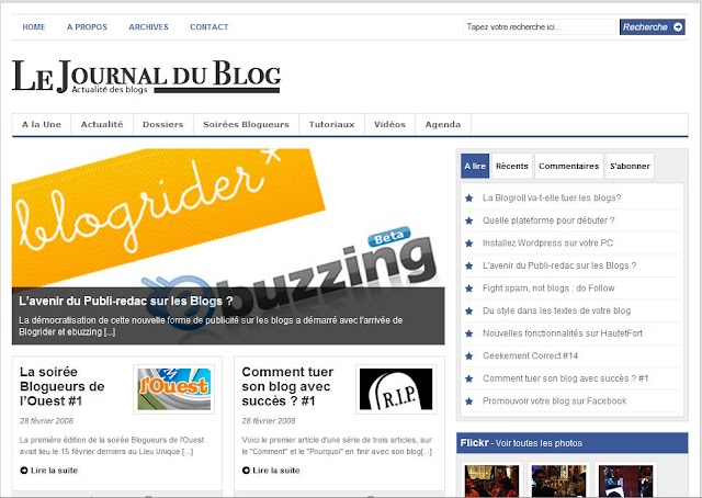 Le site du jour : Le Journal du Blog
