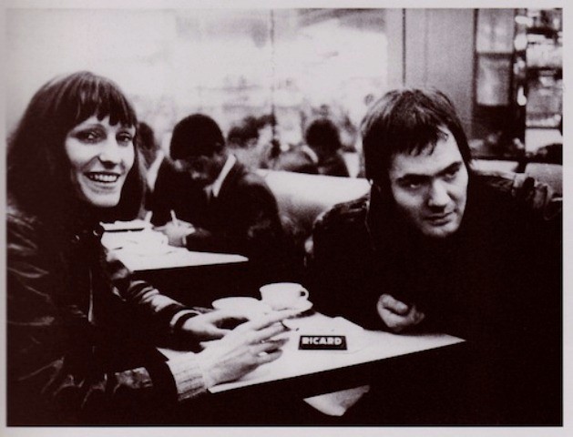 Gudrun Ensslin en Andreas Baader, Café de Flore, Parijs, november 1969