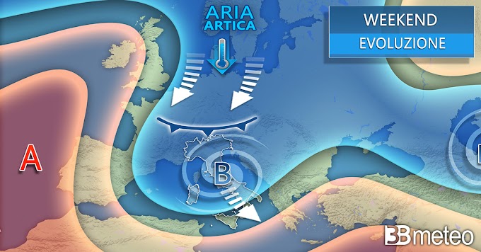 3bmeteo: “Nel weekend delle Palme arriva una perturbazione dall'artico”