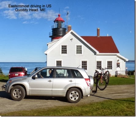 Easternmost driving in US Quoddy Head. ME