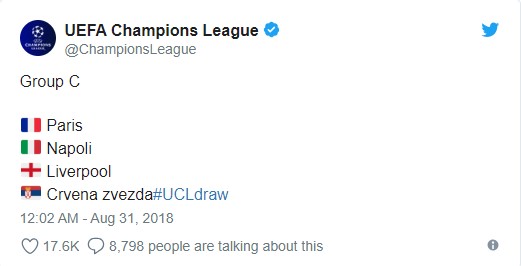 Fase Grup Liga Champions 2018-19 Dari Yang Mudah Sampai Hingga Tersulit