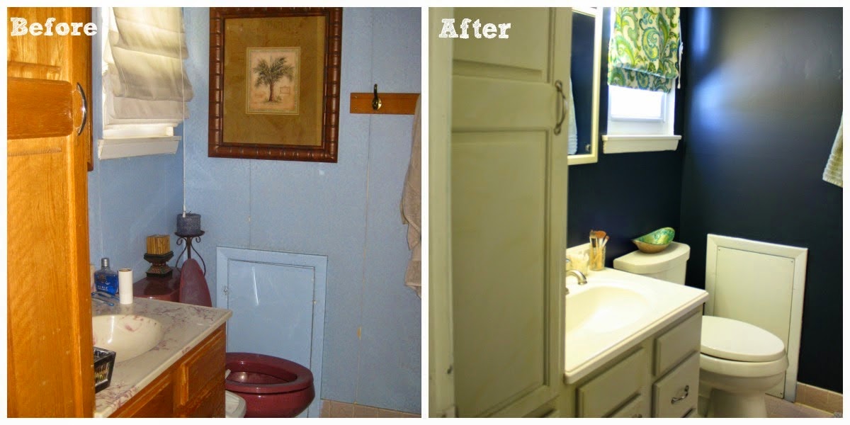 master bathroom makeover before & after