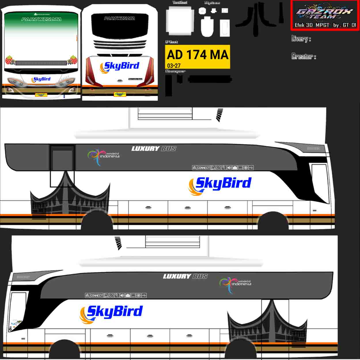 livery bussid skybird