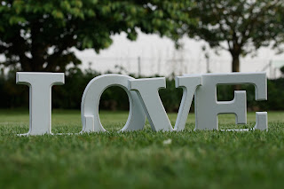 Letras "love" para boda