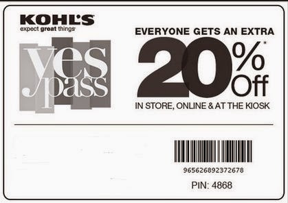 kohls coupons 2018