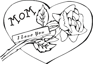 Mothers Day Coloring Book Pages