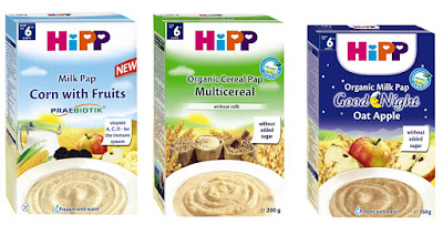 HiPP loại bột ăn dặm đa dạng về hương vị cho mẹ lựa chọn