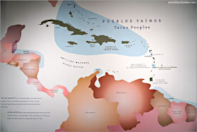 Mapa de los Pueblos Taínos en el Museo Nacional de los Indios Americanos en Nueva York