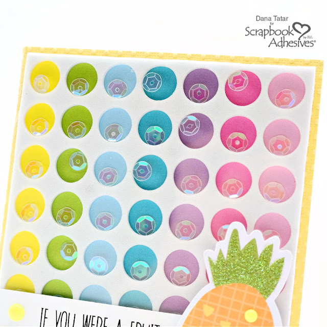 How to Use a 3D Foam Circles Negative Sheet to Create a Quick Shaker Background for a Greeting Card