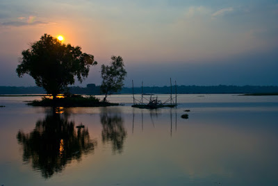 sunset waduk cengklik