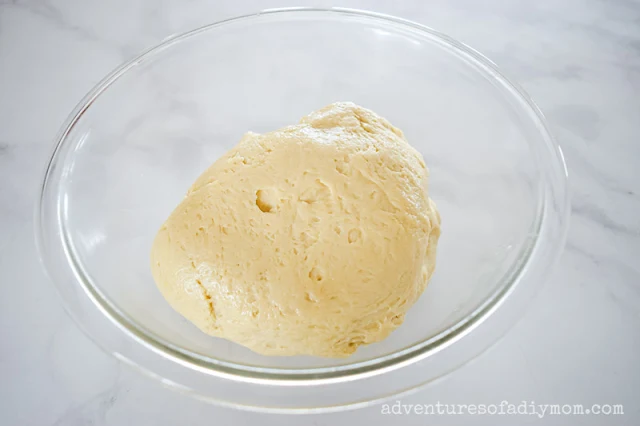 potato roll dough in a bowl