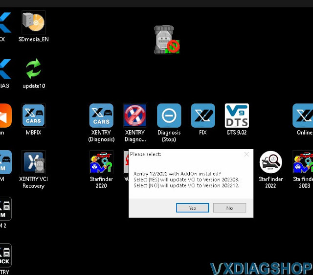 VXDIAG Update Benz C6 Driver 3.2.4 for 2022.12 Xentry 3