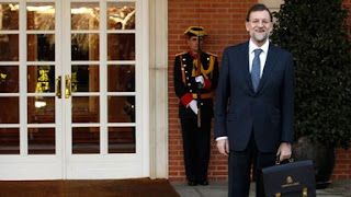 Mariano Rajoy en su residencia de La Moncloa.