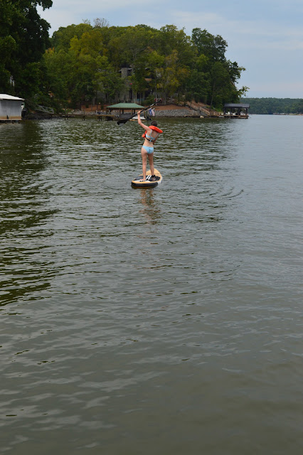 You standing on the paddleboard.